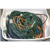 Image 1 : TOTE WITH ELECTRICAL CORDS AND SHOPVAC HOSE