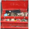 Image 1 : RED TOOL BOX FULL OF TOOLS 3 DRAWER AND LID