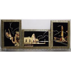 THREE HANDMADE PICTURES FROM JAPAN