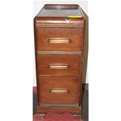 SOLID WOOD CARVED 3 DRAWER TELEPHONE STAND