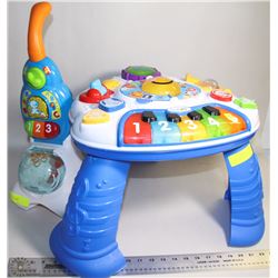 LEAPFROG MUSICAL AND INTERACTIVE TABLE WITH VTECH VACUUM