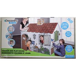 DISCOVERY KIDS CARDBOARD COLOR AND PLAYHOUSE