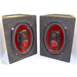 PAIR OF ACCUSONIC SUBWOOFERS 11"X9"