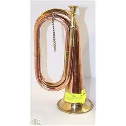 HANDMADE COPPER AND BRASS BUGLE (INDIA)