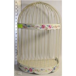 METAL HANGING HALF BIRDCAGE  DISPLAY