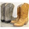 Image 1 : LEATHER WOMANS COWBOY BOOTS SIZE 7.5-8