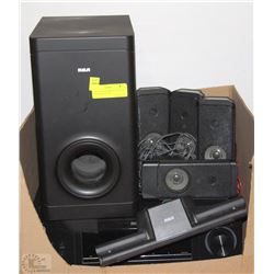 RCA 5 SPEAKER SURROUND SOUND SYSTEM+RECEIVER+