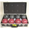 Image 1 : BOCCE BALL SET WITH CASE