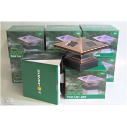 CASE OF 8PC SOLAR POST CAP LIGHTS