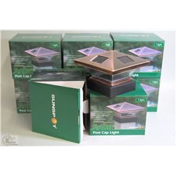 CASE OF 8PC SOLAR POST CAP LIGHTS