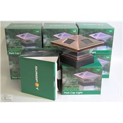 CASE OF 8PC SOLAR POST CAP LIGHTS
