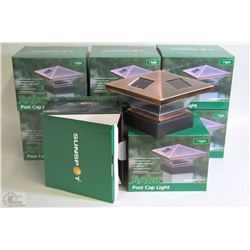 CASE OF 8PC SOLAR POST CAP LIGHTS