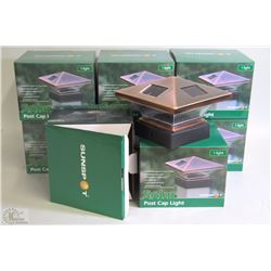 CASE OF 8PC SOLAR POST CAP LIGHTS