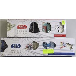 2 NEW STAR WARS COOKIE CUTTER SETS