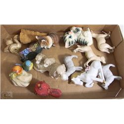 FLAT OF CERAMIC MINIATURES