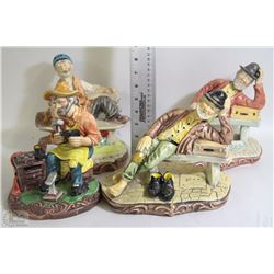 FLAT OF CAPO-DI-MONTES MAN ON A BENCH