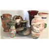 Image 1 : BOX OF ASSORTED DECORATIVE VASES
