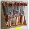 Image 1 : 12 COPPER COLORED SOLAR STAKE LIGHTS