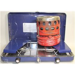 CAMPING LOT- COLEMAN QUICKLITE HEATER+ CAMPING