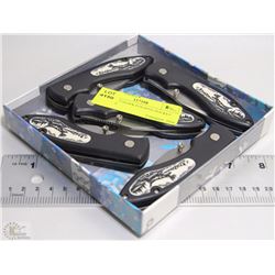 LOT OF 5 HAWK FOLDING POCKET KNIVES