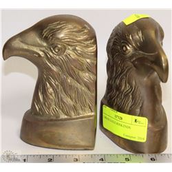 2 BRASS EAGLE BOOK ENDS