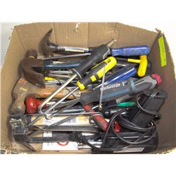 BOX OF ASSORTED TOOLS