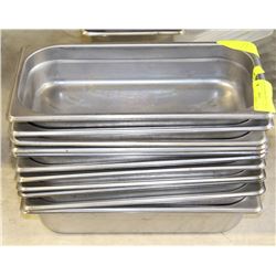 LOT OF 11- 1/3 SIZE INSERTS NO LIDS