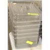 Image 1 : LOT OF 5 PLASTIC 1/2 SIZE INSERTS WITH LIDS