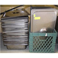 LOT OF APPROX 27 FULL SIZE INSERTS WITH LIDS