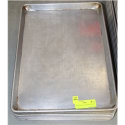 LOT OF 9 HALF SIZE BAKING SHEETS