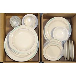 2 BOXES MISC PLATES