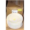 Image 1 : BOX & STACK OF DINNER PLATES