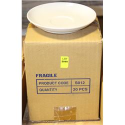 BOX OF TWENTY SAUCERS