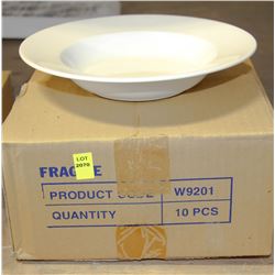 BOX OF TEN MEDIUM BOWLS