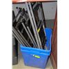 Image 1 : 2 BLUE RECYCLE BINS WITH 4 STEP LADDERS