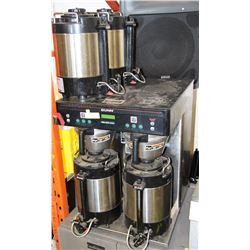 BUNN COFFEE MAKER WITH FOUR CARAFES