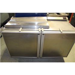 2 DOOR REFRIGERATED PREP TABLE - MISSING CUTTING