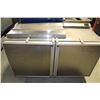 Image 1 : 2 DOOR REFRIGERATED PREP TABLE - MISSING CUTTING
