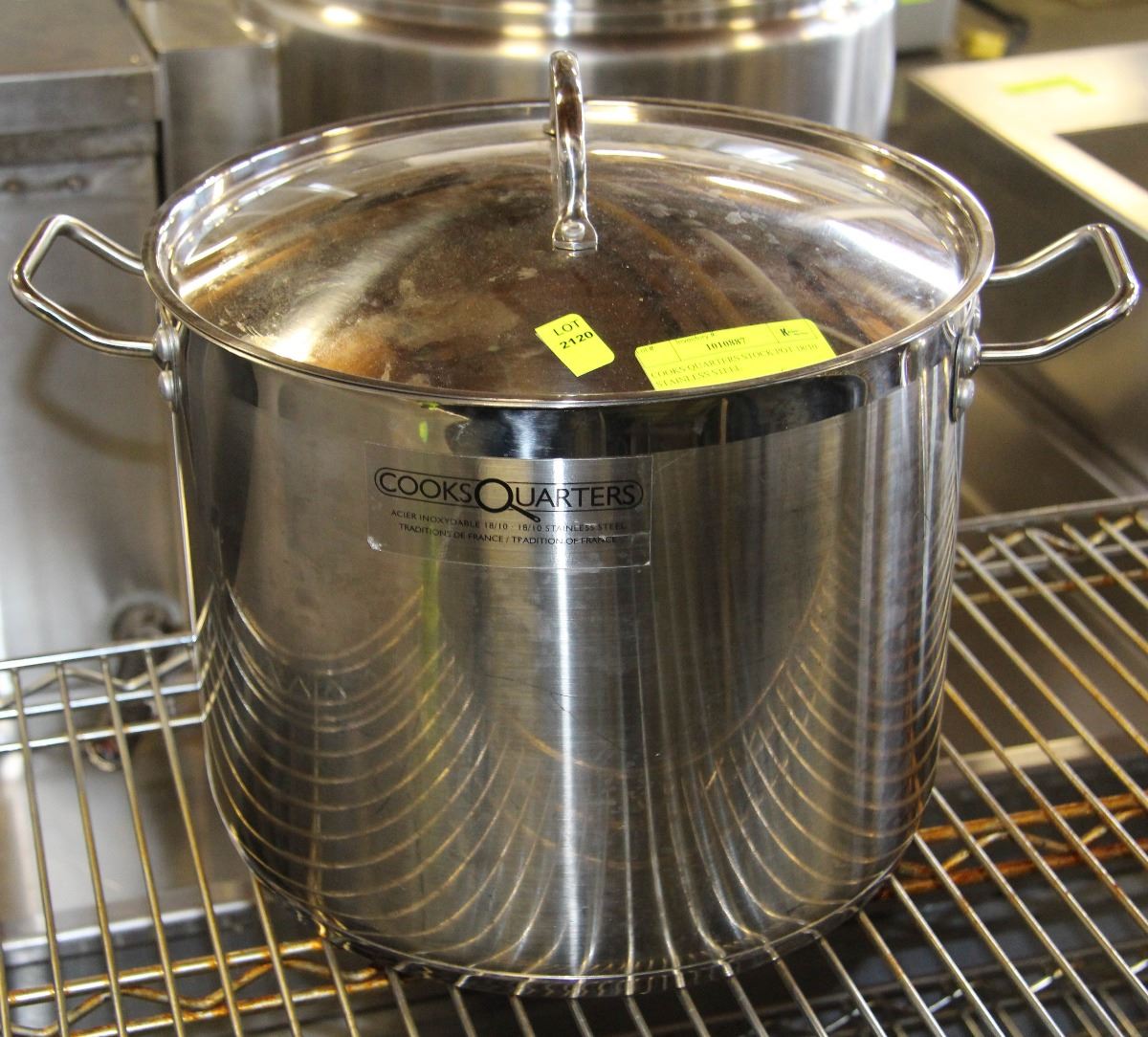 "COOKS QUARTERS" STOCK POT 18/10 STAINLESS STEEL