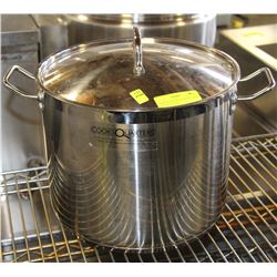 "COOKS QUARTERS" STOCK POT 18/10 STAINLESS STEEL