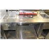 Image 1 : STAINLESS STEEL COFFEE PREP TABLE WITH SINK