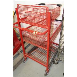 RED SHOPPING CART