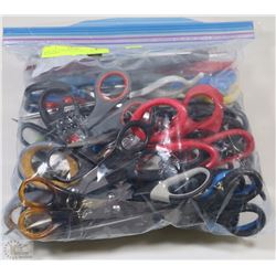 BAG OF VARIOUS STYLE+SIZE SCISSORS