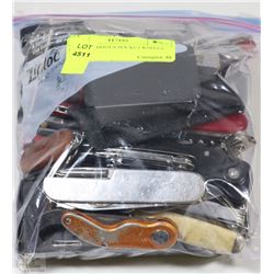 BAG OF VARIOUS POCKET KNIVES
