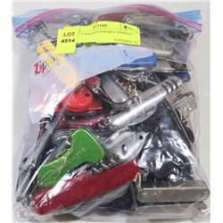 BAG OF VARIOUS POCKET KNIVES