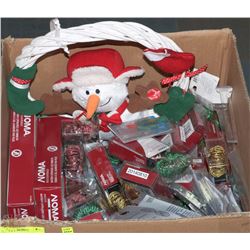 BOX OF XMAS DECORATIONS