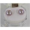 Image 1 : 15)FRESH WATER LAVENDER  PEARL  .925 SILVER