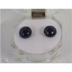 13)FRESH WATER BLACK PEARL  .925 SILVER EARRINGS