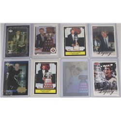 WAYNE GRETZKY TROPHY NHL CARDS x8