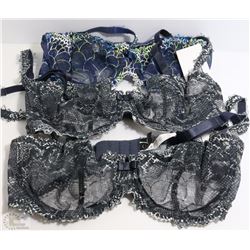 3 CHANTELLE LACE BRAS SIZE 32C